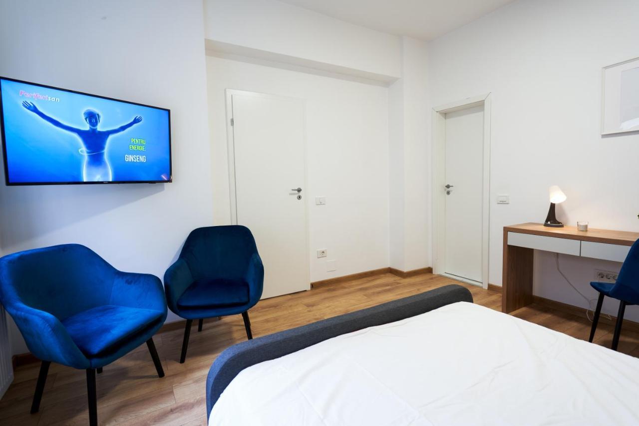 Minimalist Design Apartament In Magheru Bukarest Eksteriør billede